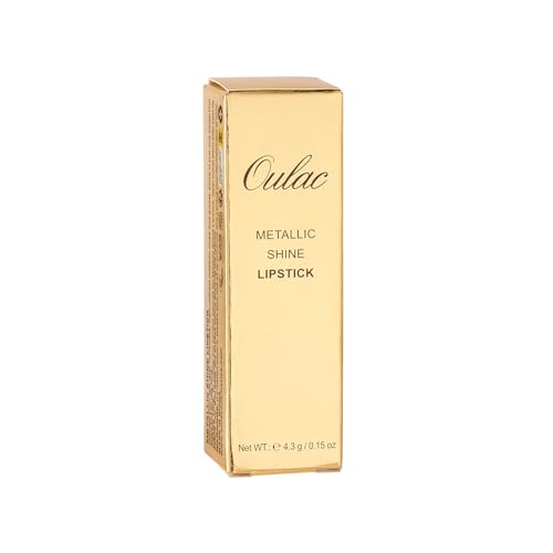 Oulac Matte Mauve Pink Lipstick with Glow Metallic Finish - Vegan Lipstick for Women, Creamy Texture, Hydrating Clean Beauty Formula, High-End Magnetic Hook Design, GM04 Mauve Babe