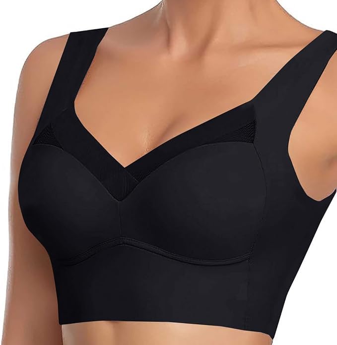Ross Store Online Strapless Bras for Womens Seamless Wirefree Bras Comfortable Wireless Bras No Underwire Padded Push Up Soft Back Smoothing Bra Black 34