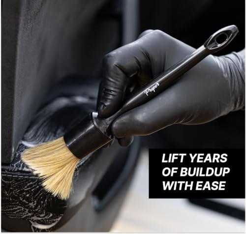 PROPER DETAILING CO. Car Detailing Kit Interior Cleaner, Get Professional Results - Car Interior Cleaning Kit includes 16 oz. interior cleaner, premium boars hair detail brush, and 2 microfiber towels