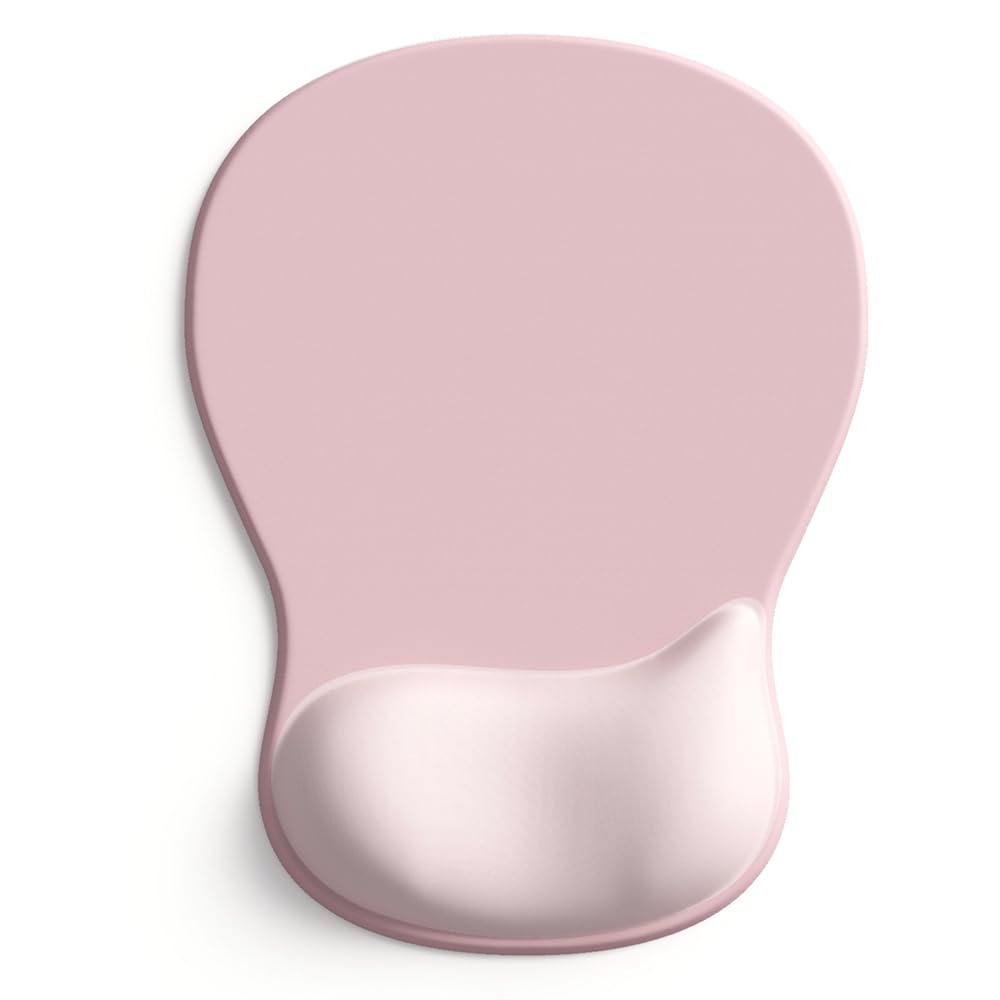 ErgoComfort Gel Wrist Rest Mouse Pad-Ergonomic Office Mousepad with Wrist Support-Non-Slip, Design Desk Accessories Mat for Home&Game Decor (02Pink Serenity)