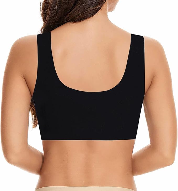 Ross Store Online Strapless Bras for Womens Seamless Wirefree Bras Comfortable Wireless Bras No Underwire Padded Push Up Soft Back Smoothing Bra Black 34