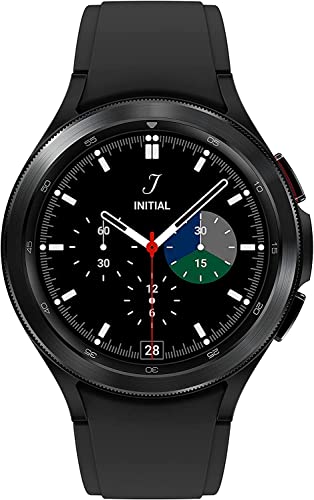 Samsung Galaxy Watch 4 Classic 46mm Smartwatch with ECG Monitor Tracker for Health Fitness Running Sleep Cycles GPS Fall Detection LTE US Version, Black (Renewed)