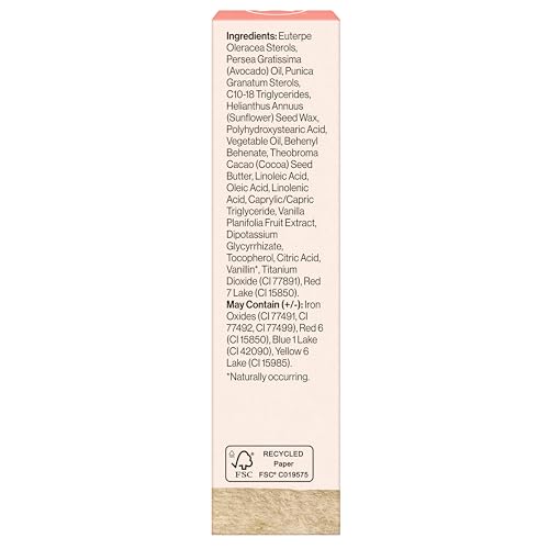 Honest Beauty Moisturizing Vegan Tinted Lip Balm | Antioxidant-rich Acai Extracts + Avocado Oil | Paraben Free + Cruelty Free | Dragon Fruit
