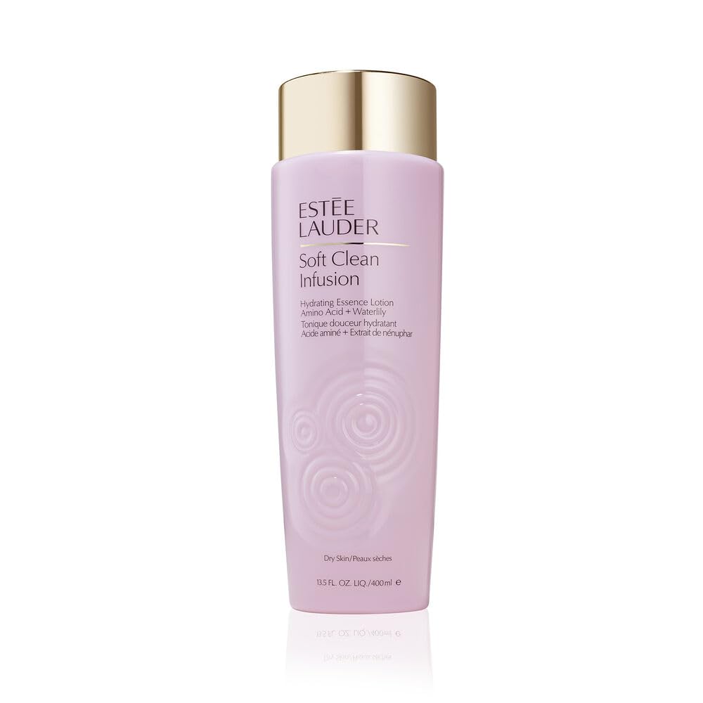 Estée Lauder Soft Clean Infusion Hydrating Skin Essence Face Lotion with Amino Acid + Waterlily, 13.5 Fl Oz