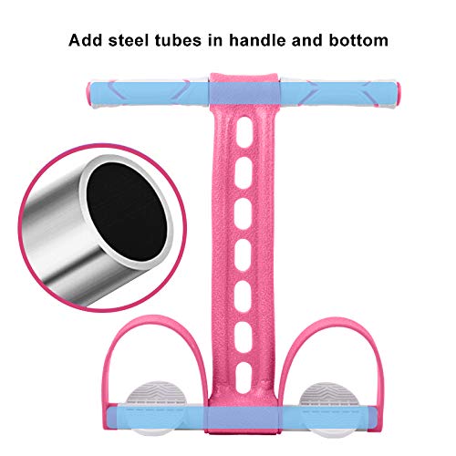 Pedal Ankle Puller Resistance Bands Elastic Pull Rope Fitness Sit-up Exercise at Home Gym Yoga Workout Equipment Multifunction Pedal Arm Leg Trainer Slimming Bodybuilding Abdominal Training