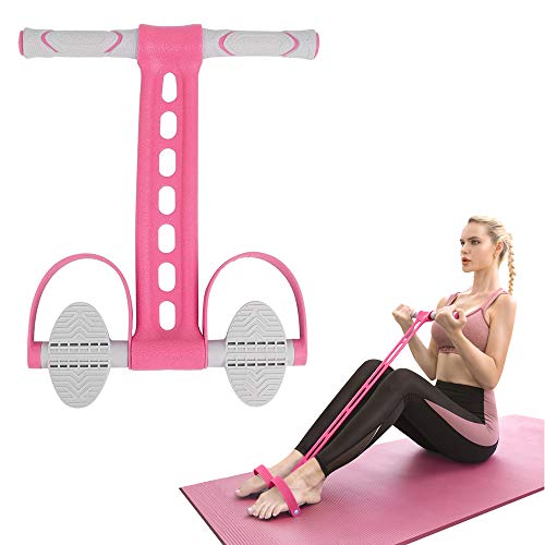 Pedal Ankle Puller Resistance Bands Elastic Pull Rope Fitness Sit-up Exercise at Home Gym Yoga Workout Equipment Multifunction Pedal Arm Leg Trainer Slimming Bodybuilding Abdominal Training