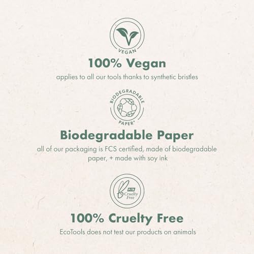EcoTools Cleanser Shampoo for Makeup Brush/Sponge/Puffs, Remove Makeup & Impurities, Fragrance-Free, No Harsh Chemicals, Vegan & Cruelty-Free, 6 fl.oz./177 ml, 1 Count