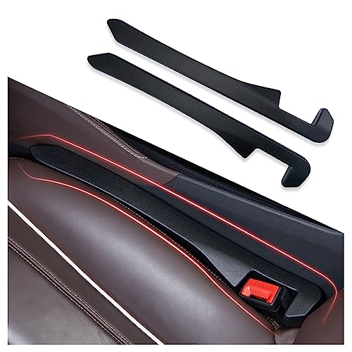 IHOTDER 2PCS Car Seat Gap Filler - Car Seat Gap Filler Organizer for Holding Phone,Key,Purse - Universal Car Gap Filler Fits Car Truck SUV Car Interior Accessories (Black/2PCS)…