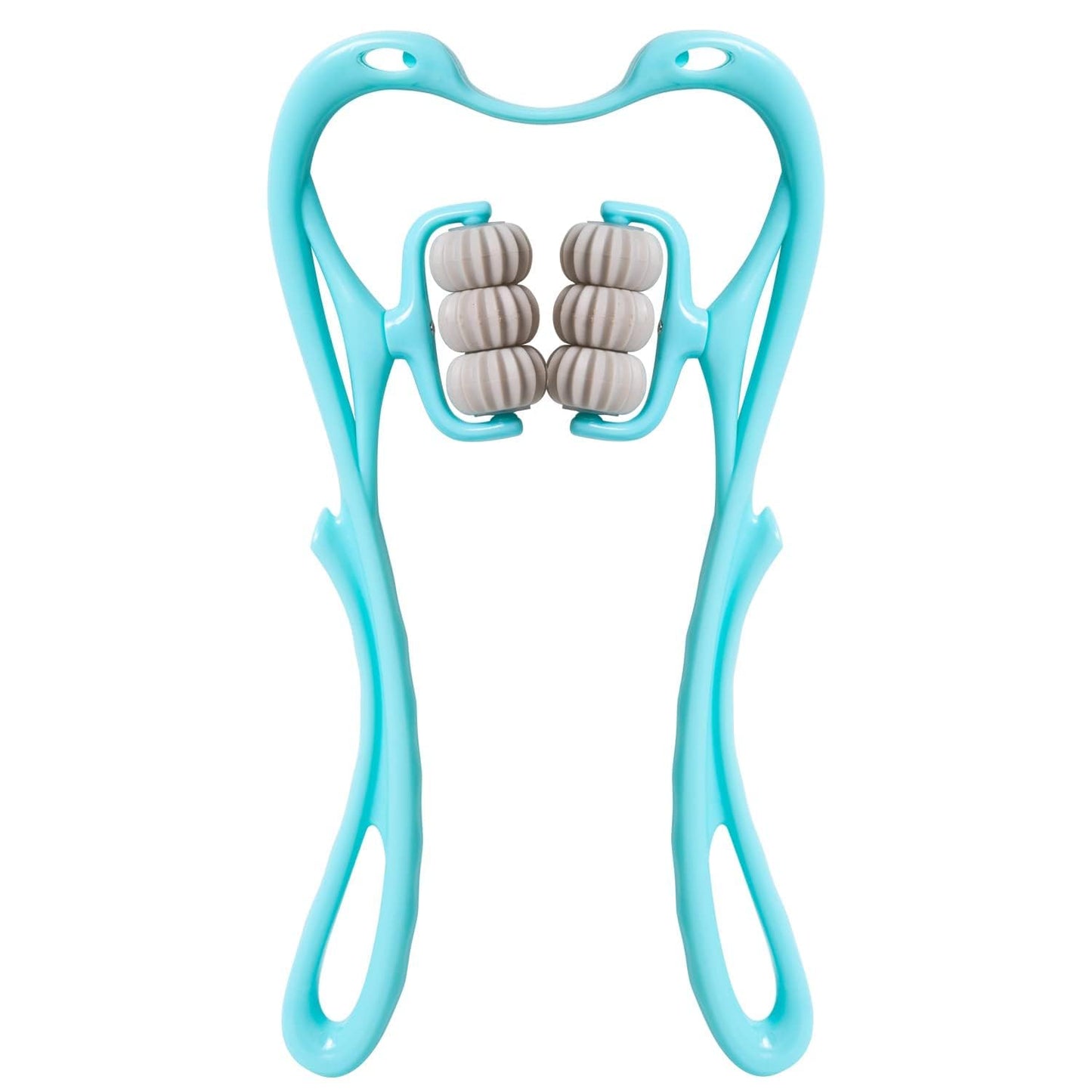 HaSeftni Trigger Point Roller Massager Tool with 6 Balls for Pain Relief deep Tissue Handheld Suitable for Legs Waist Neck and Shoulder Massage Relaxer (Blue)