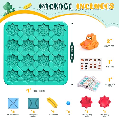 fygurso STEM Board Games,Puzzle Logical Builder Kids Toys,Preschool Montessori Brain Teasers Birthday Gifts for Kids 4-8 Years Old