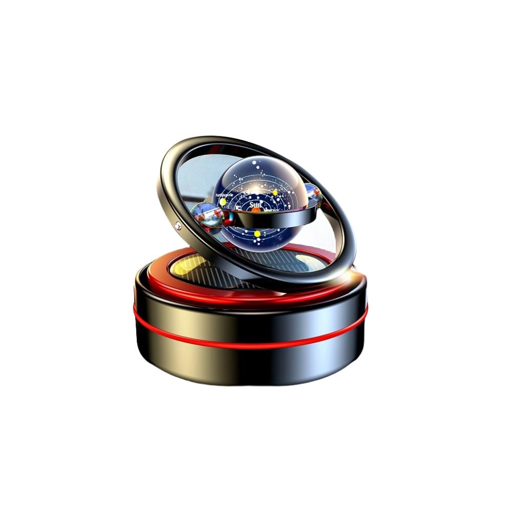 EAONITU Solar System Fidget Spinner, Lucky Car Automotive Dashboard Home Office Decoration, Easter Egg Birthday Gift Exchange, Automatic Sun Powered Aroma Diffuser, Perfume Not Included (Galaxy Black)