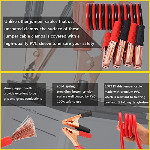 LIANXIN Roadside Car Emergency Kit- Car Safety Kit,Car Kits Emergency,High Power Car Vacuum,Jumper Cable Kits,Reflective Warning Triangle,Car Emergency Kit