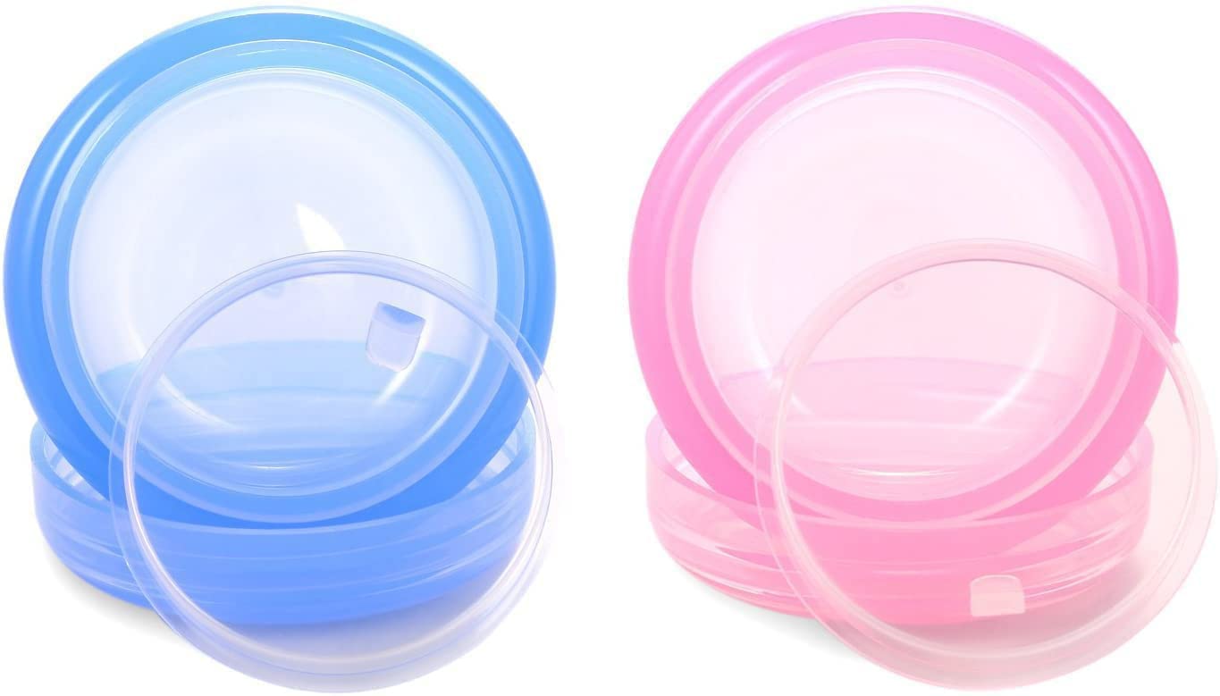 VEAIDE Plastic Small Travel Containers for Toiletries, TSA Approved Leakproof Refillable Cosmetics Makeup Jars with Lids for Cream Gel Paste, 20g/0.7OZ Per Piece, 6 Pieces