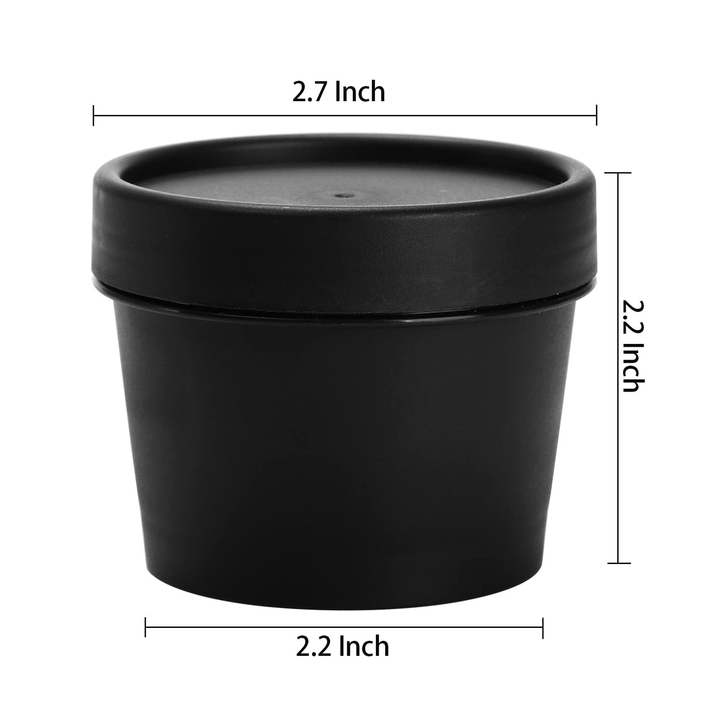 Nicunom 20 Pack Plastic Cosmetic Container Jars, Leakproof 4 Oz Lotion Container Travel Storage Jar Refillable Plastic Jars with Lids for Ointment, Cream, Makeup, Slime, Beauty Product