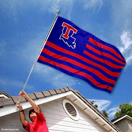 College Flags & Banners Co. Louisiana Tech Bulldogs Stars and Stripes Nation Flag