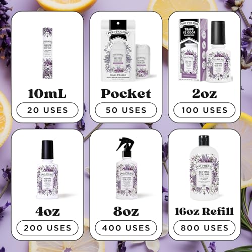 Poo-Pourri Before-You-Go Toilet Spray, Lavender Vanilla, 2 Fl Oz - Lavender, Vanilla and Citrus
