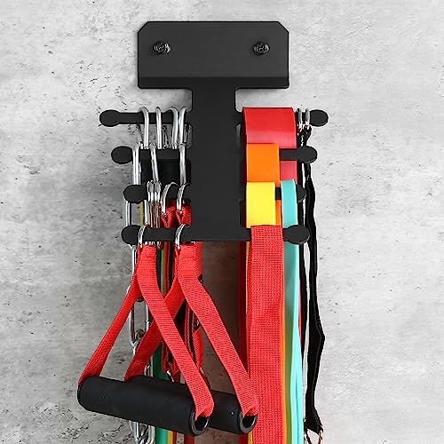 Resistance Rack Band Storage Hanger Gym Equipment Organizer Pull Up Bands Jump Ropes, Storage Rack for Home Gym