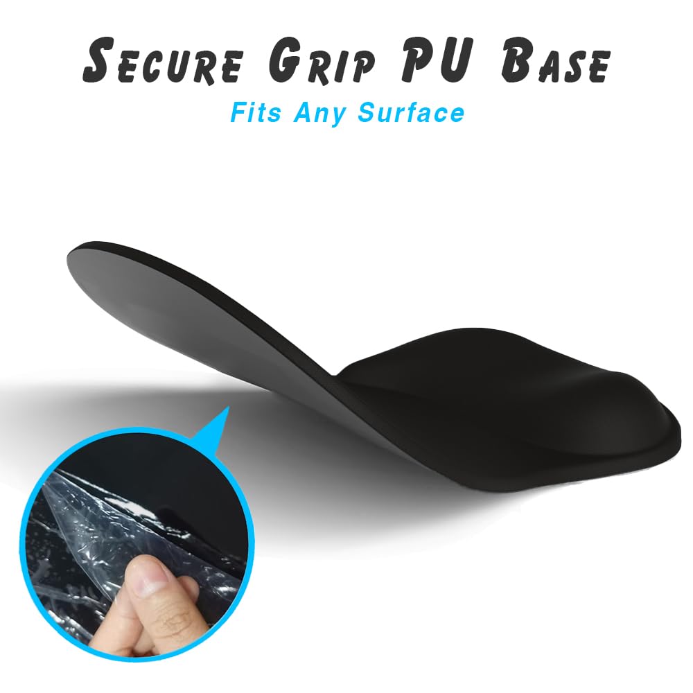 ErgoComfort Gel Wrist Rest Mouse Pad-Ergonomic Office Mousepad with Wrist Support-Non-Slip, Design Desk Accessories Mat for Home&Game Decor (02Pink Serenity)