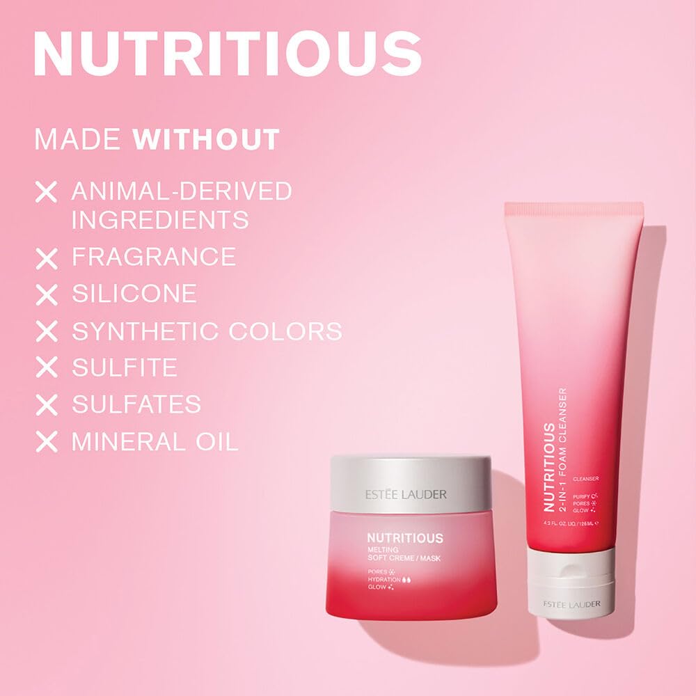 Estée Lauder Nutritious Melting Soft Cream Moisturizer/Face Mask with Niacinamide | Pore Minimizing, 1.7 Ounce