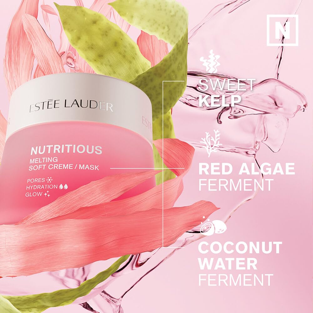 Estée Lauder Nutritious Melting Soft Cream Moisturizer/Face Mask with Niacinamide | Pore Minimizing, 1.7 Ounce