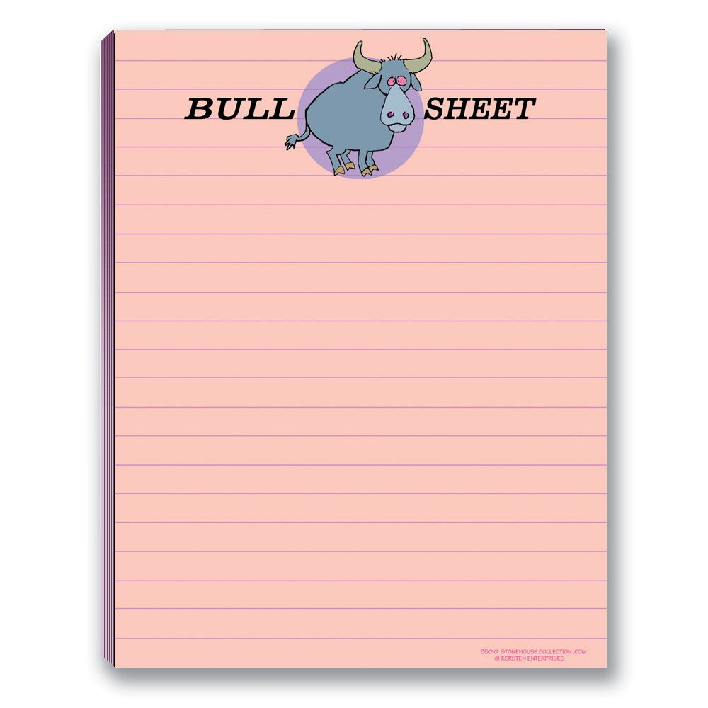 Stonehouse Collection Funny Notepads - Assorted Pack of 4 Note Pads - Funny Office Gifts for Coworkers, Women & Men - Made in USA Note Pad, 4.25 x 5.5 Inch Each - Cute Notepad & Fun Office Supplies