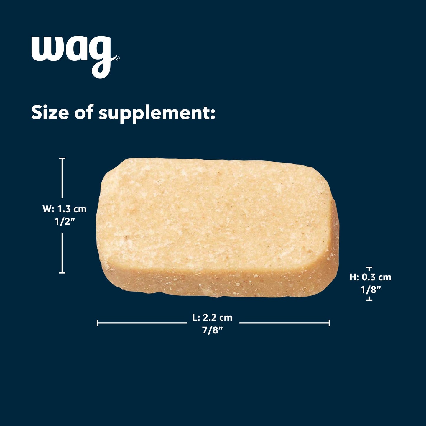 Amazon Brand - Wag Probiotic Supplement Chews for Dogs, Natural Duck Flavor, 160 count