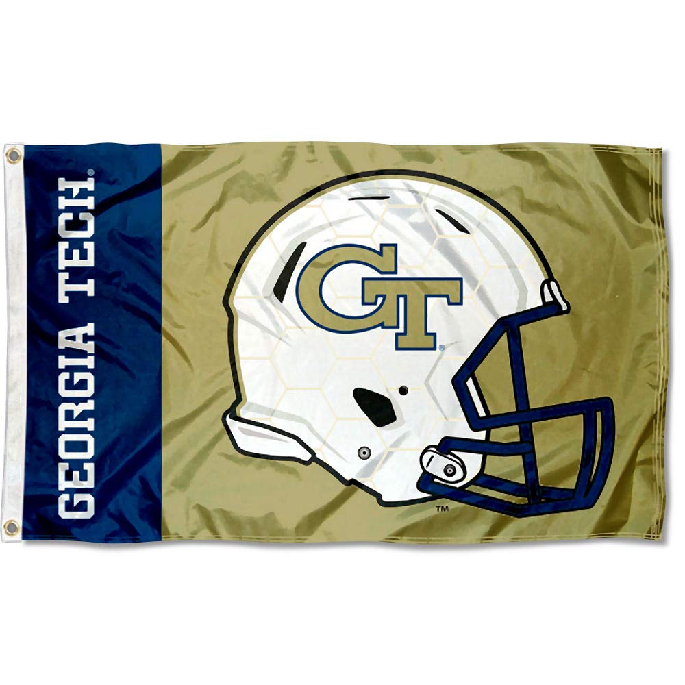 College Flags & Banners Co. Georgia Tech Yellow Jackets Football Helmet Flag