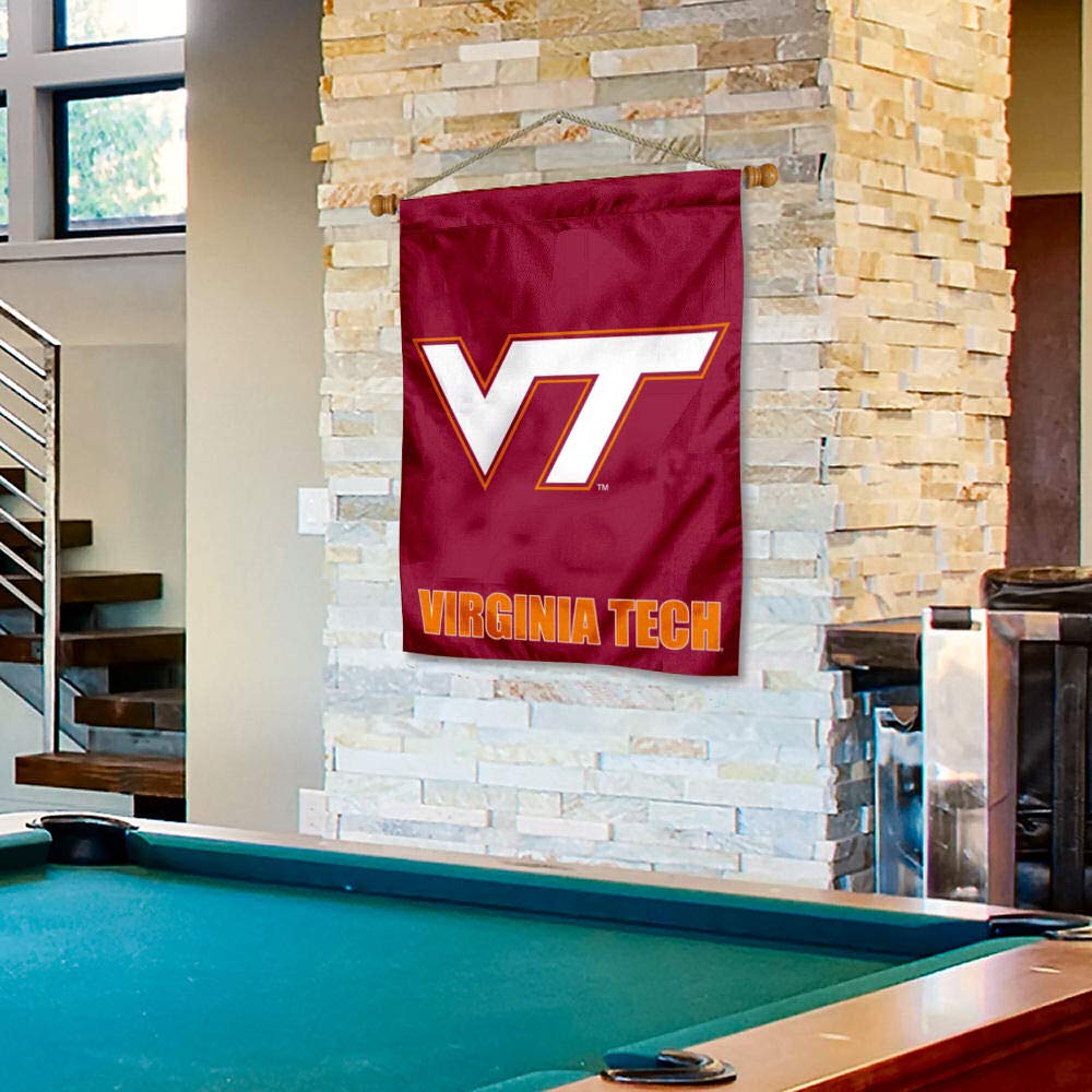 College Flags & Banners Co. Virginia Tech Hokies VT Banner with Hanging Pole