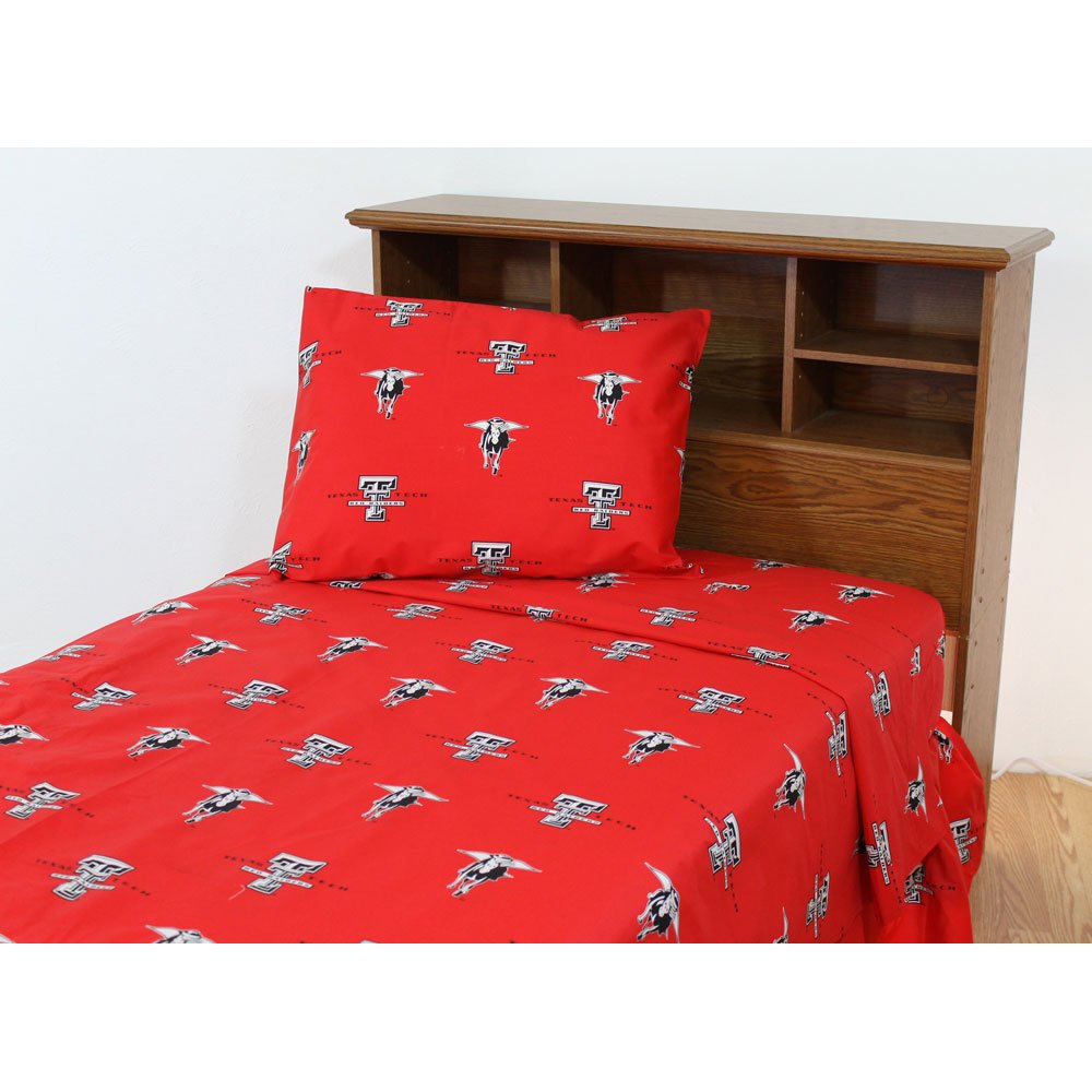 College Covers Everything Comfy Texas Tech Red Raiders Pillowcase Pair, Standard, 20" x 30", Includes 2 Pillowcases