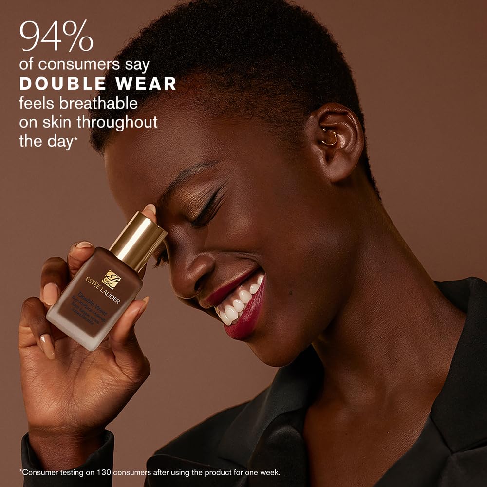 Estée Lauder Double Wear Stay-in-Place 24-Hour Long-Wear Matte Foundation Makeup, 1 Fl Oz, 1N1 Ivory Nude