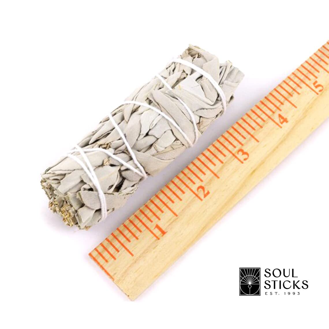SOUL STICKS Beginners Mini Smudge Kit Includes White Sage 3-4 Abalone Shell Selenite Wand and Palo Santo with Smudging Guide