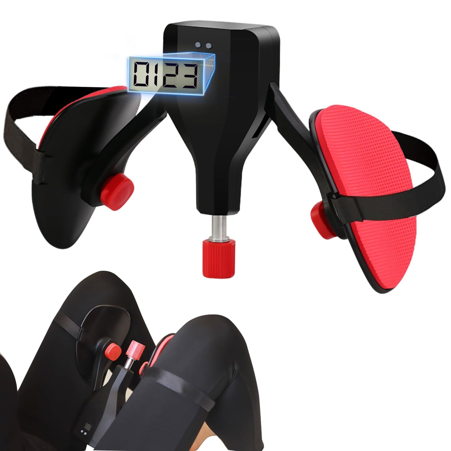 Thigh Master Hip Trainer Kegel Exerciser 77 Lb, Leg and Inner Thigh Strength Exercise Equipment,Hip Shaper Trainer Machine,Pelvic Floor Strengthening Device,Legs Workout Equipment(Black)