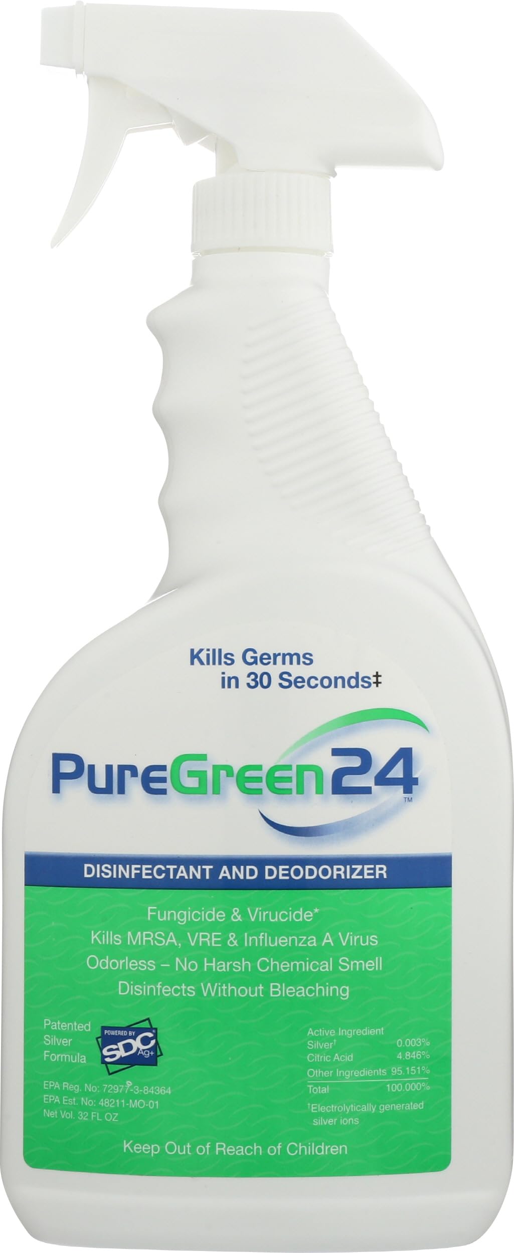 Pure Green 24 Disinfectant 32oz