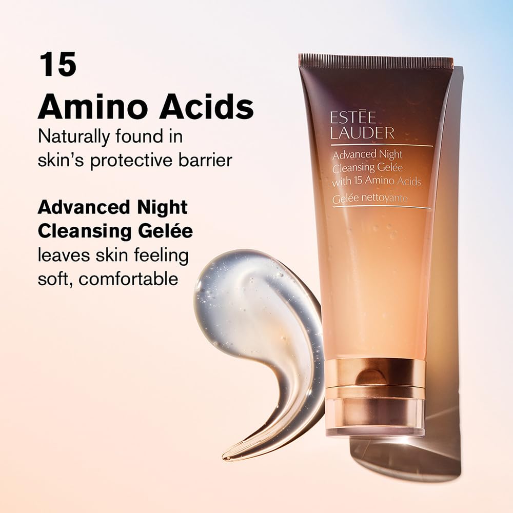 Estée Lauder Advanced Night Cleansing Gelée Foaming Face Wash Cleanser with 15 Amino Acids | Deep Pore Cleanser, 3.4 Fl Oz