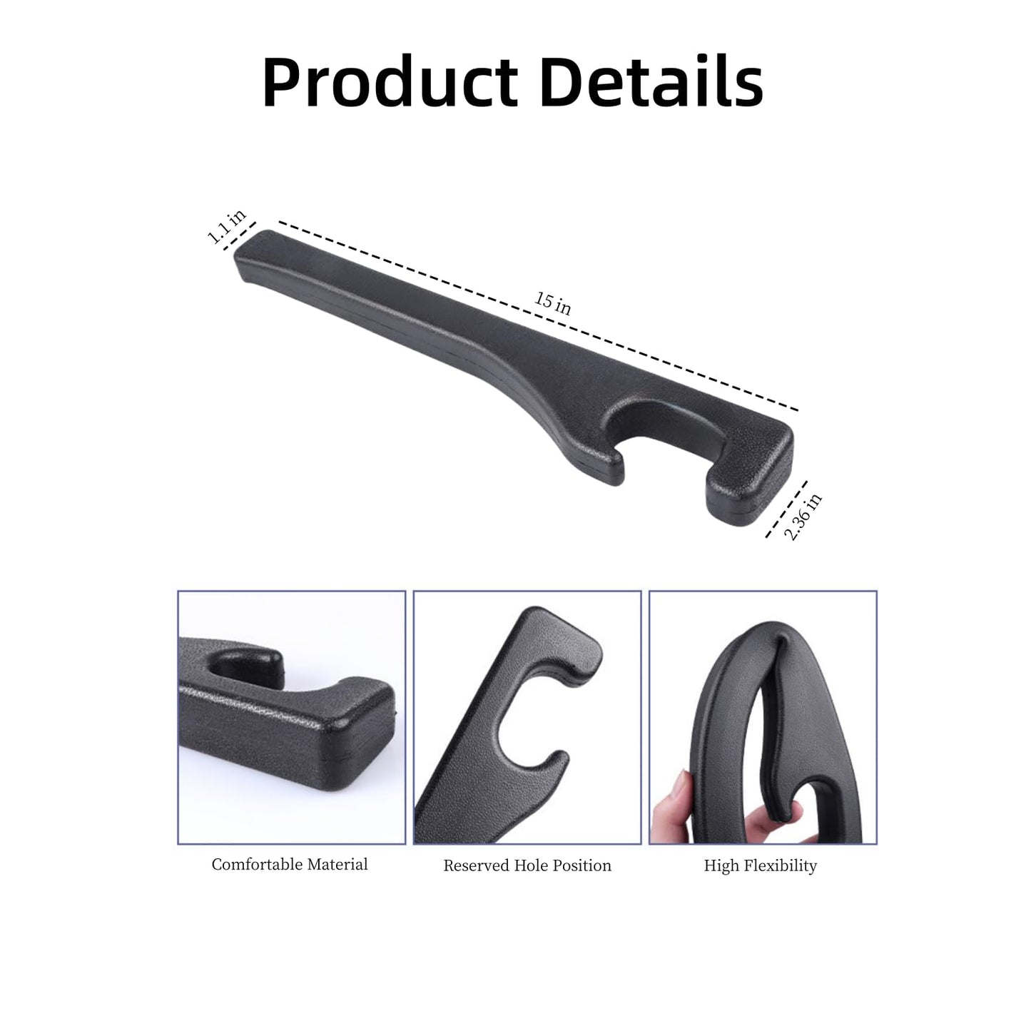 Hiseanllo Car Seat Gap Filler 2 Pack, Universal Fit PU Leather Car Seat Gap Plug to Fill The Gap Between Seat and Console, Car Seat Crevice Blocker Stop Things from Dropping