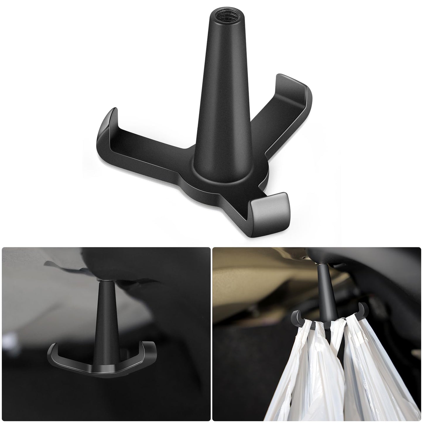 XINTUO Tesla Model 3 Trunk Grocery Bag Hook Aluminum Trunk Hook for Tesla Model 3 Accessories 2024-2018