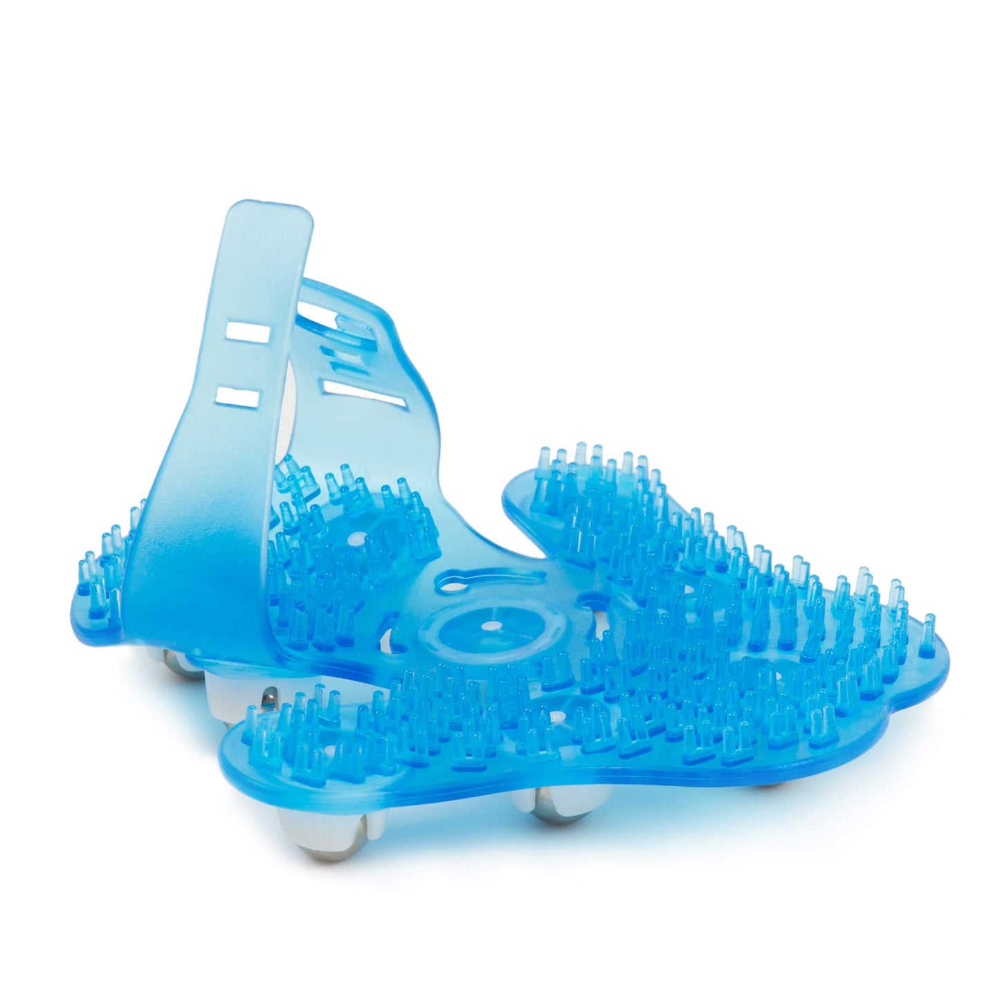 Outton Glove Massager Palm Shaped Hand Massage Manual 9 360-degree-roller Mental Roller Ball Blue