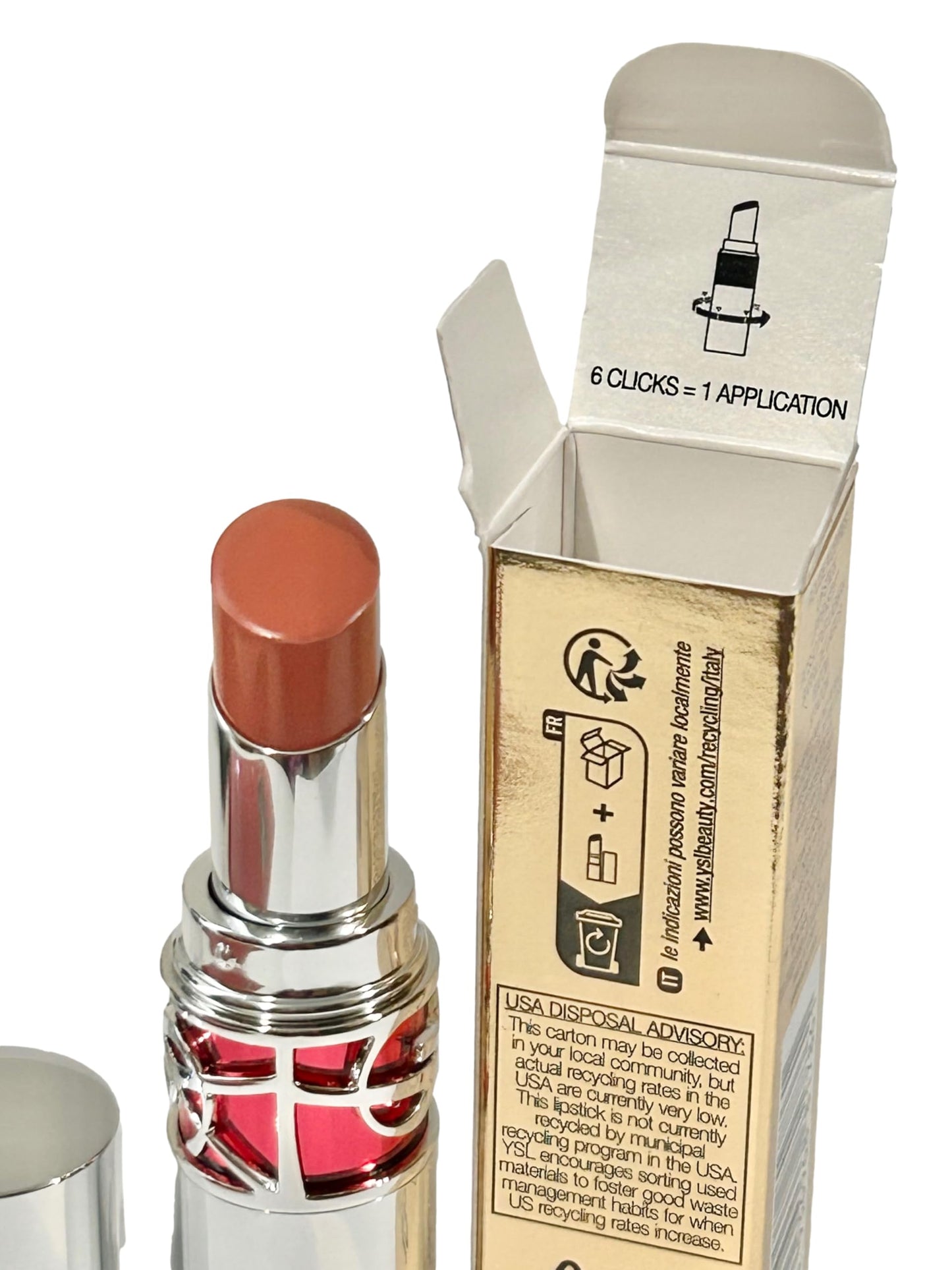 Yves Saint Laurent Candy Glaze Lip Gloss Stick 15 Showcasing Nude