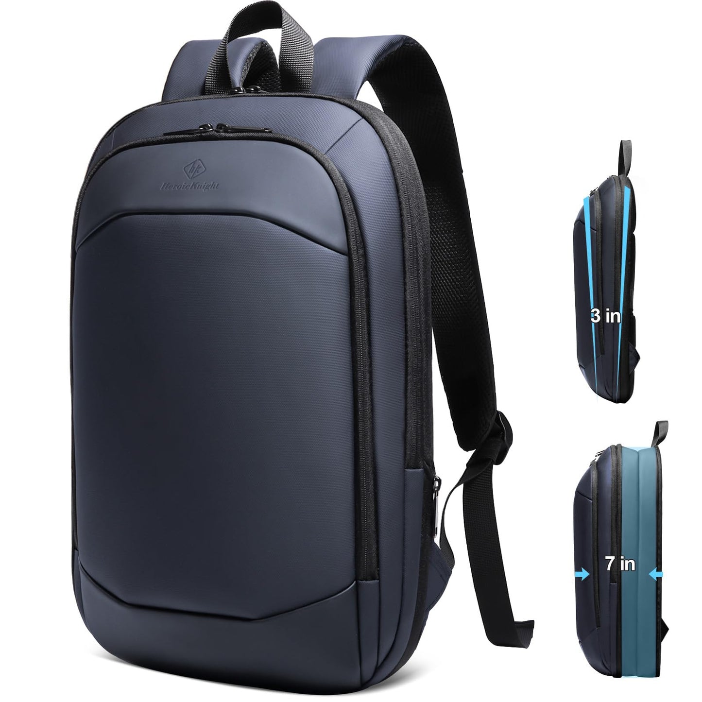 Slim Laptop Backpack for Men,Waterproof Expandable High Tech Business Work Backpack for Men and Women,15.6 Inch Lightweght Anti-theft Travel Backpack Durable College Casual Daypack Computer Laptop Bag