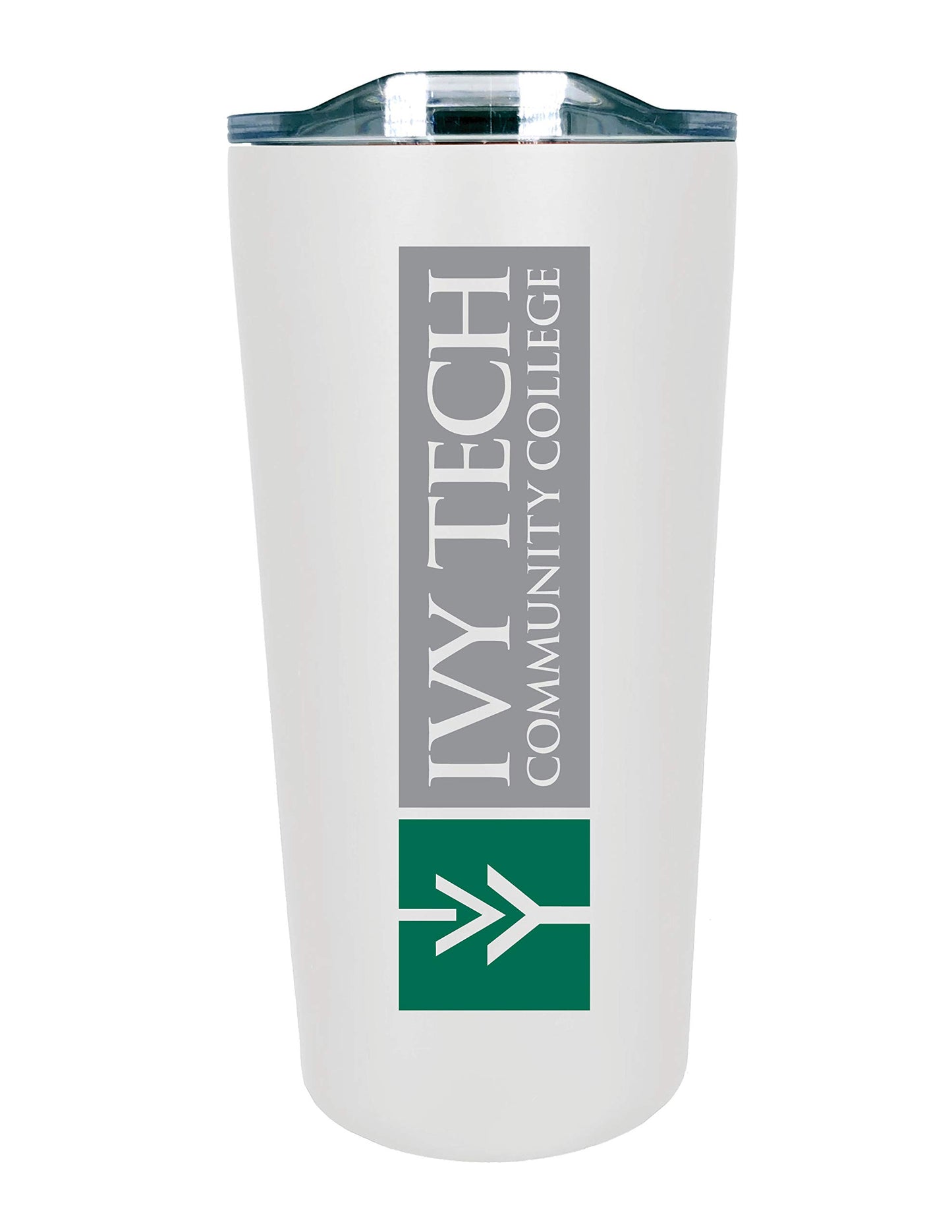 The Fanatic Group Ivy Tech Community College Double Walled Soft Touch Tumbler, Design-2 - White