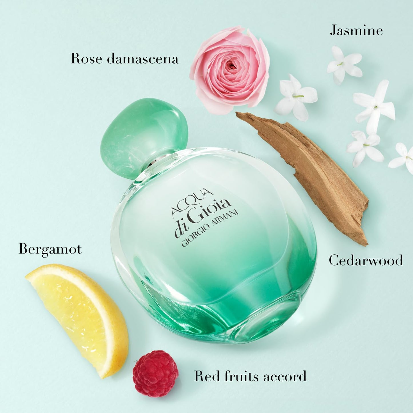 Armani Beauty – Acqua Di Gioia – Eau de Parfum Intense – Floral Citrus Women’s Fragrance – Bergamot & Red Fruits Accord, Jasmin, Cedarwood Notes - 0.3 Fl Oz