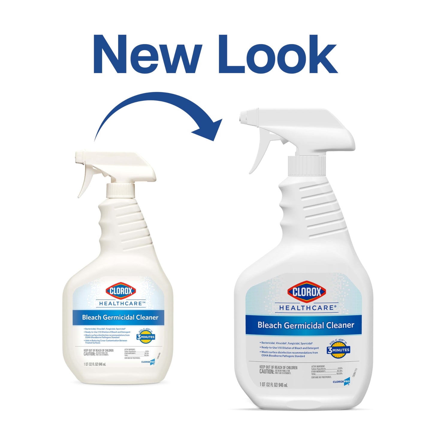 Clorox Healthcare Bleach Germicidal Cleaner Spray, 32 Fluid Ounces (Package May Vary)