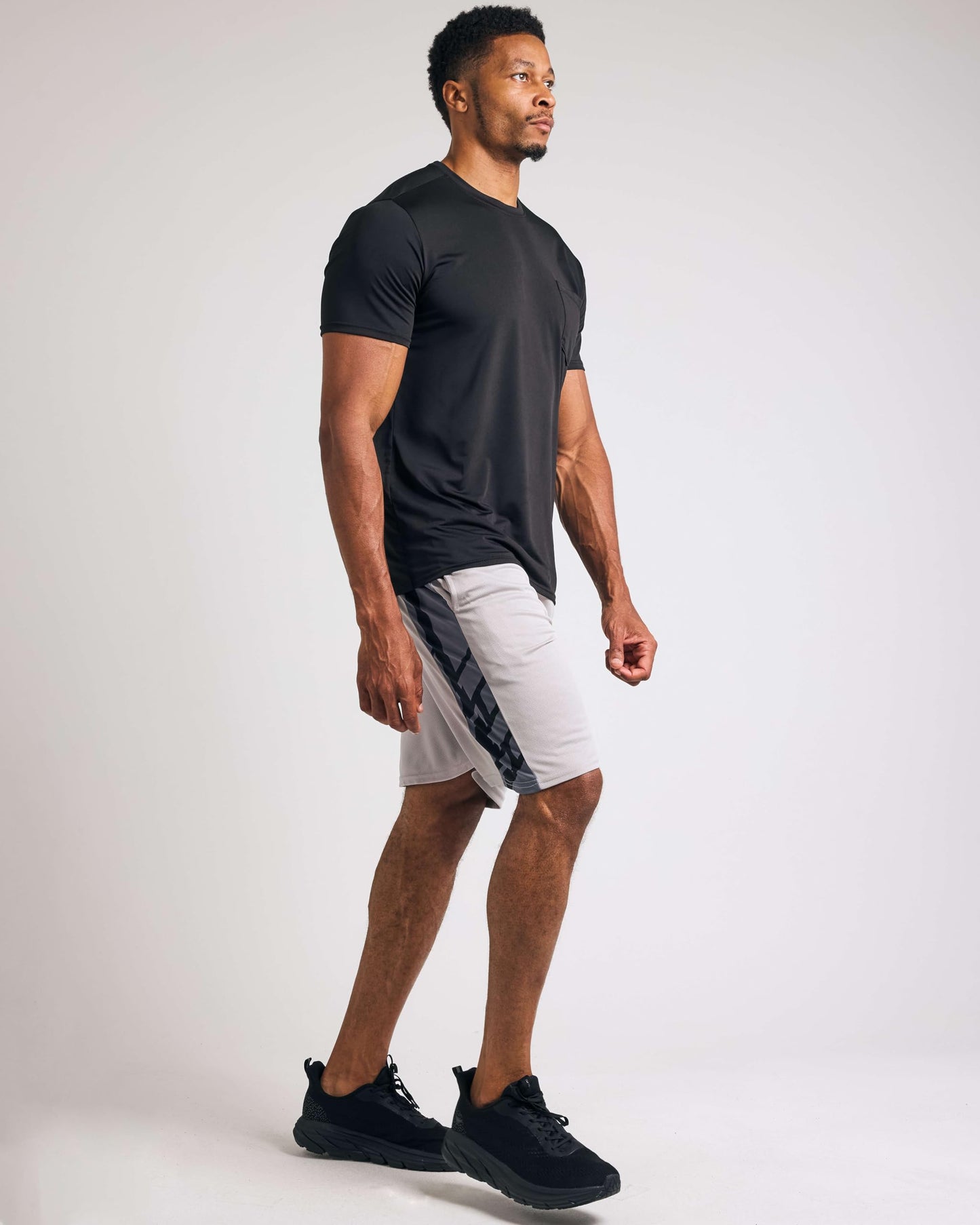Real Essentials Mens Mesh Shorts Active Wear Athletic Short Men Basketball Pockets Workout Gym Soccer Running Summer Fitness Quick Dry Casual Clothes Sport Training Hiking, Set 2, M, Pack of 5