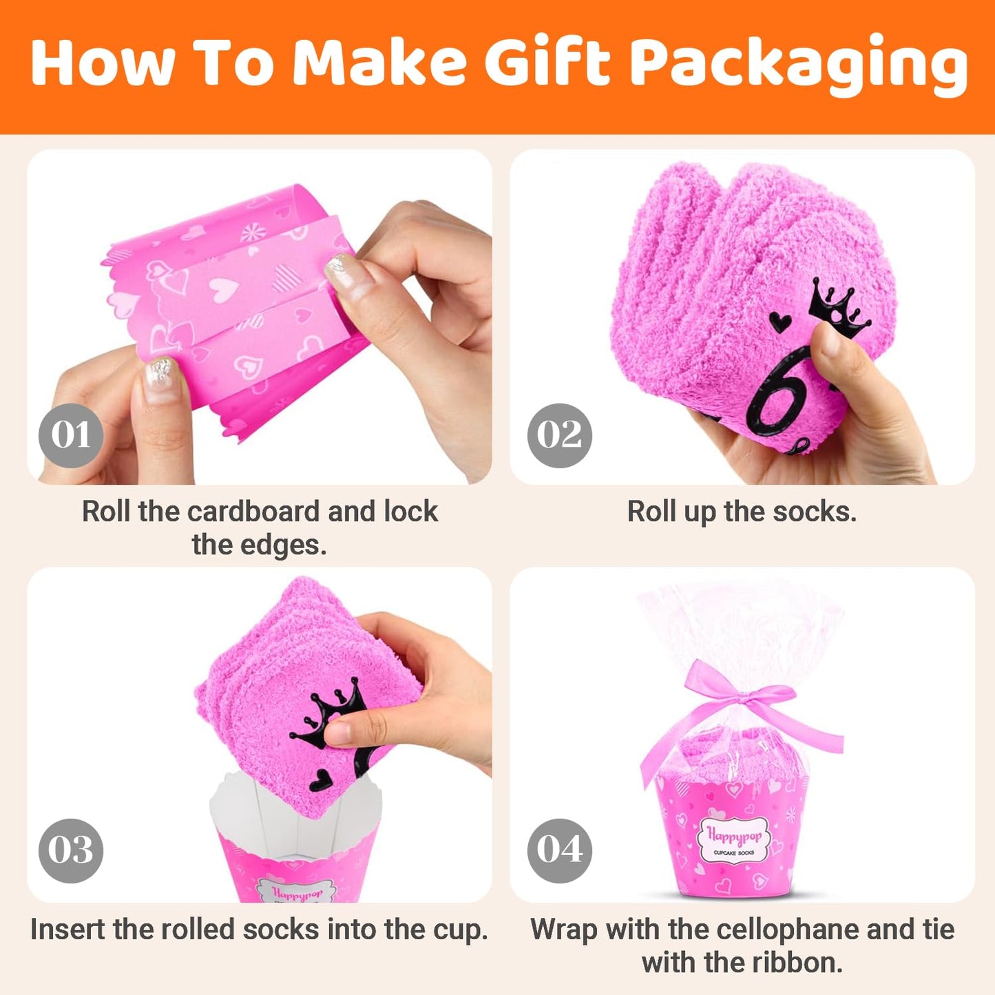 HAPPYPOP 6th Birthday Gifts Ideas for Girls - Socks for Kids Age 6, Gifts for Six Year Old Girls, Presents for 6 Year Old Girls