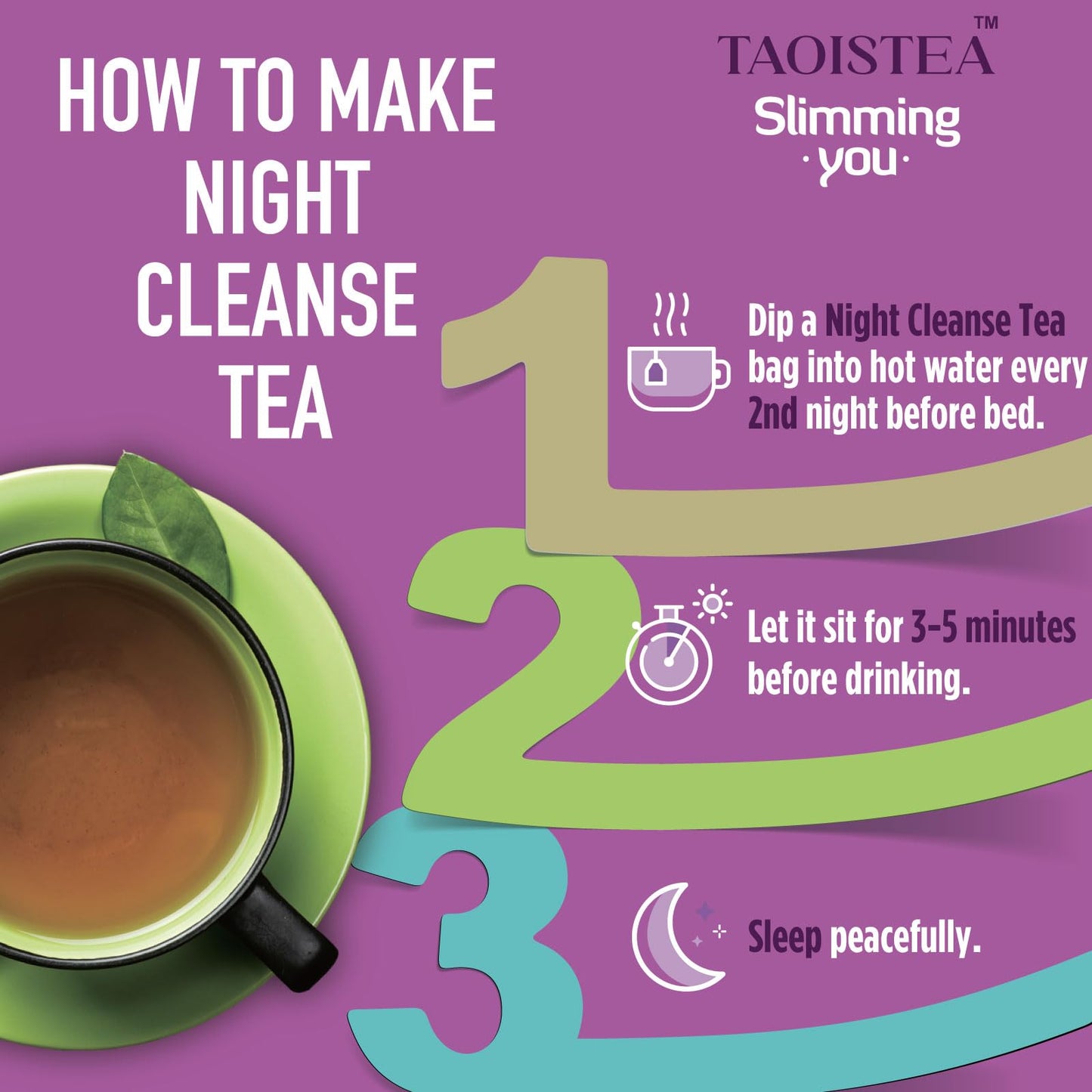 TAOISTEA Detox Tea 14 Day Herbal Tea, Detox Cleanse for Weight Loss, Colon Cleanse and Digestive Health- 1 Morning Boost Tea (14 Bags) & 1 Night Cleanse Tea (7 Bags)