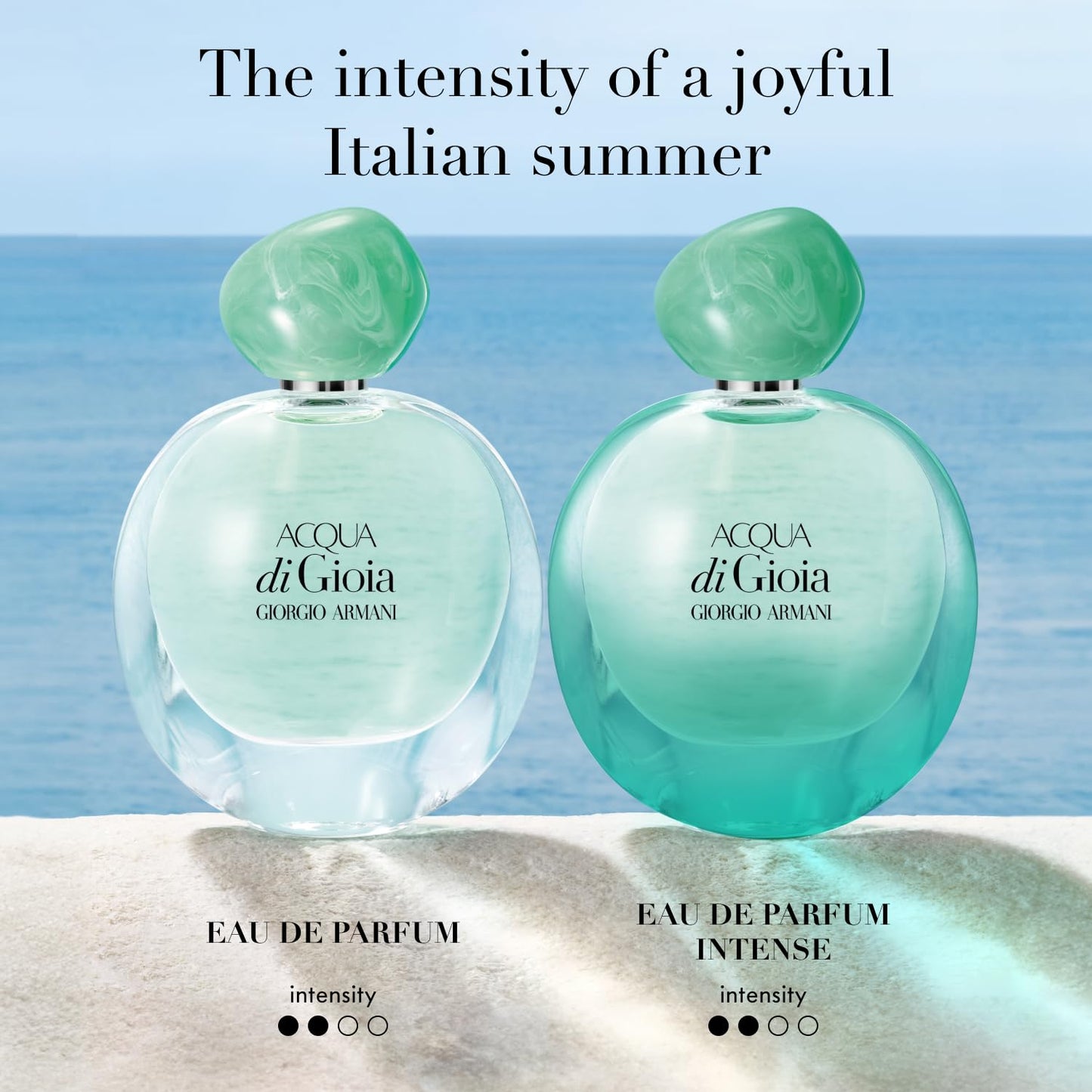 Armani Beauty – Acqua di Gioia – Eau de Parfum – Floral Fruity Fragance for Women – Primofiore Lemon, Water Jasmin, Cedarwood Notes - 3.4 Fl Oz