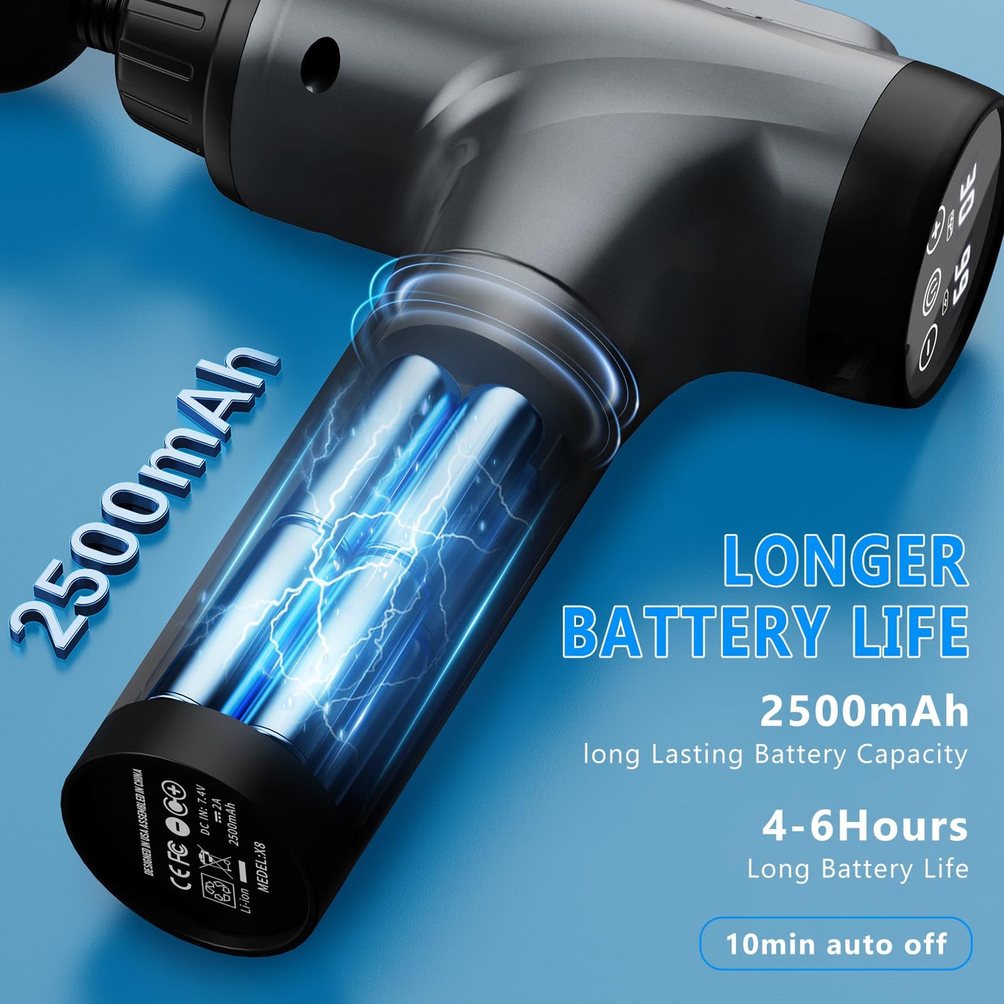 APHERMA Massage Gun, Muscle Massage Gun for Athletes Handheld Electric Deep Tissue Back Massager, Percussion Massage Device for Pain Relief with 30 Speed Levels 9 Heads,Father's Day Gifts
