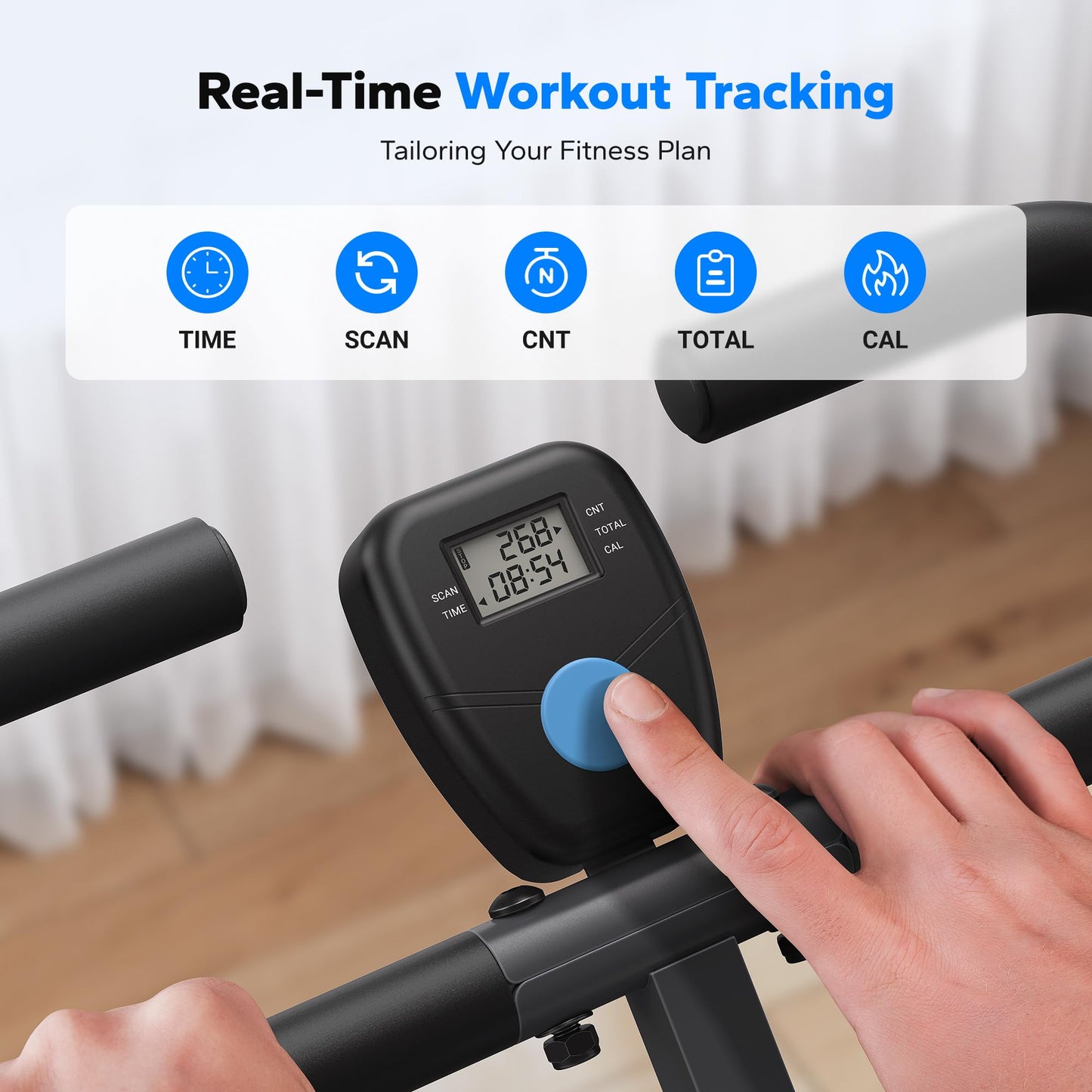 Squat Machine, MERACH R07 2 in 1 Squat Rowing Machine, Easy Setup & Foldable Exercise Equipment, Glute Trainer Machine, Glutes & Leg Home Workout Machine