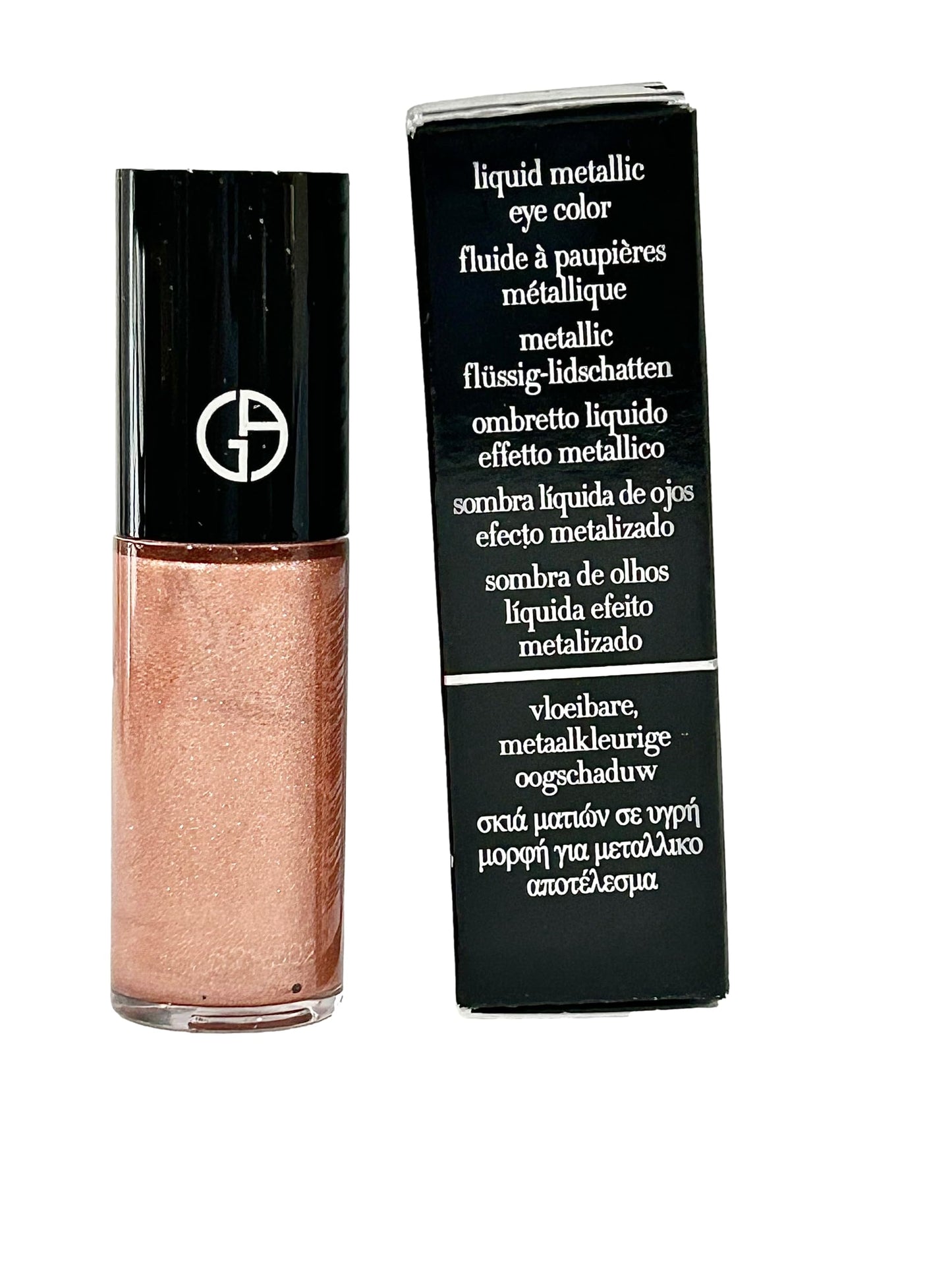 GIORGIO ARMANI MINI Eye Tint Chrome Liquid Metallic Eye Color ROSE GOLD # 44-3 ml / 0.10 FL oz (Small)
