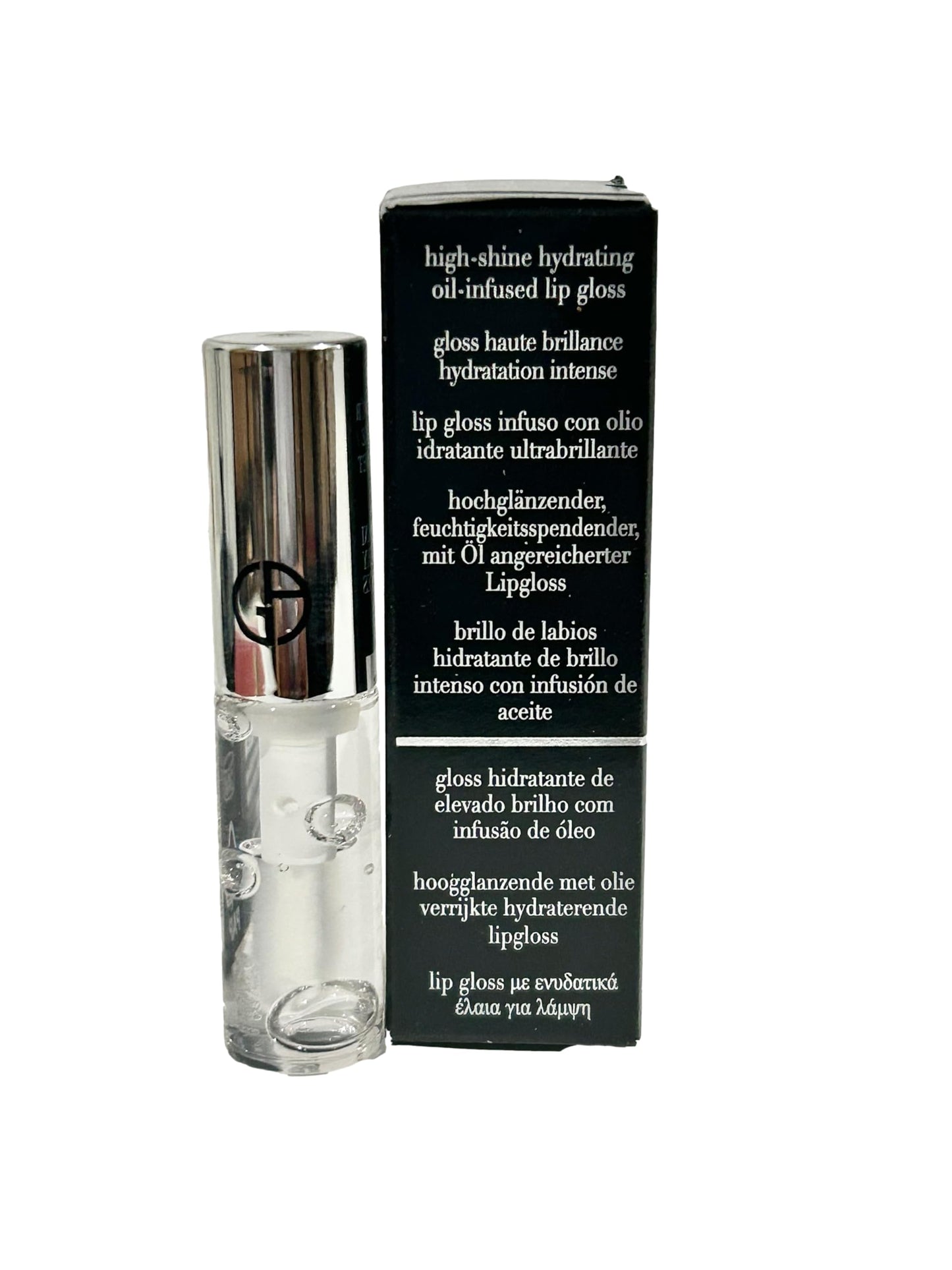 GIORGIO ARMANI Oil Lip Gloss PRISMA GLASS CLEAR SHINE # 01-1 ml / 0.03 FL oz (Small 4344)